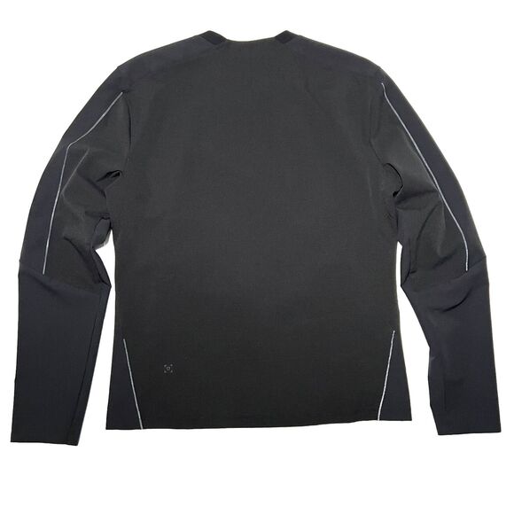 Lululemon Mens crewneck sweater  Zipped Pockets Size M Black - Picture 2 of 7